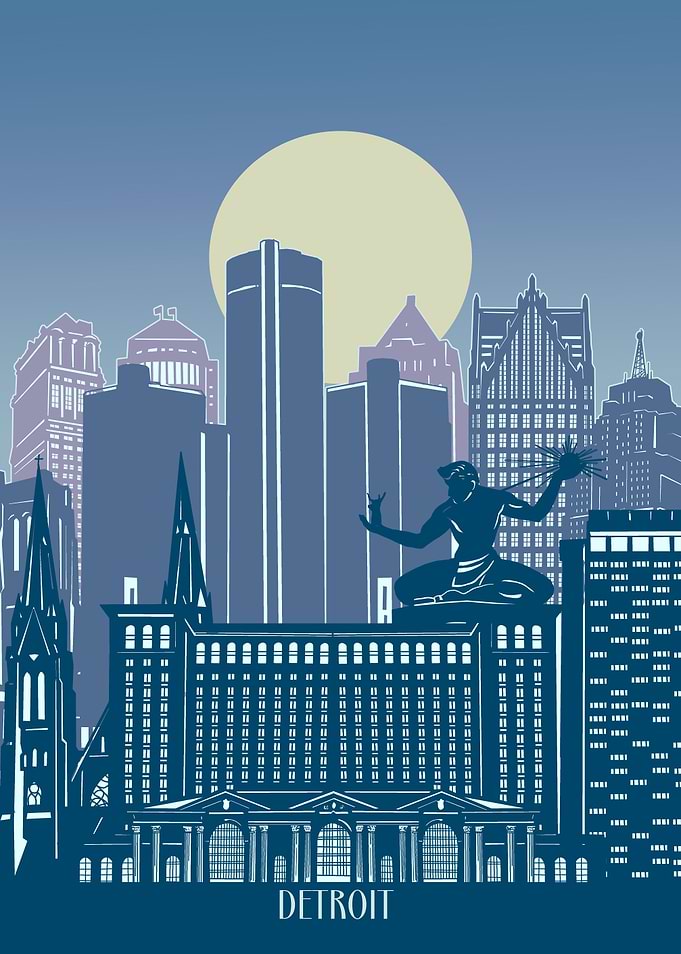 detroit city minimal 3