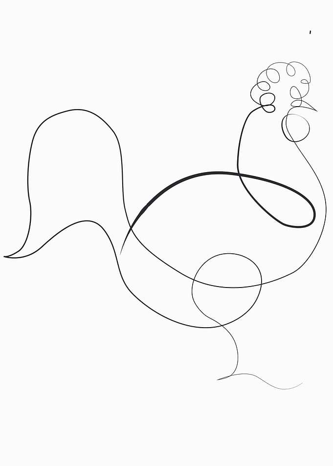 picasso abstract cock