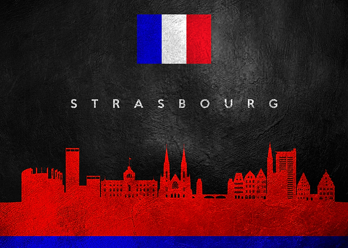 Strasbourg France Skyline