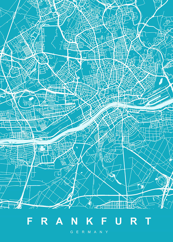 Map Frankfurt Germany