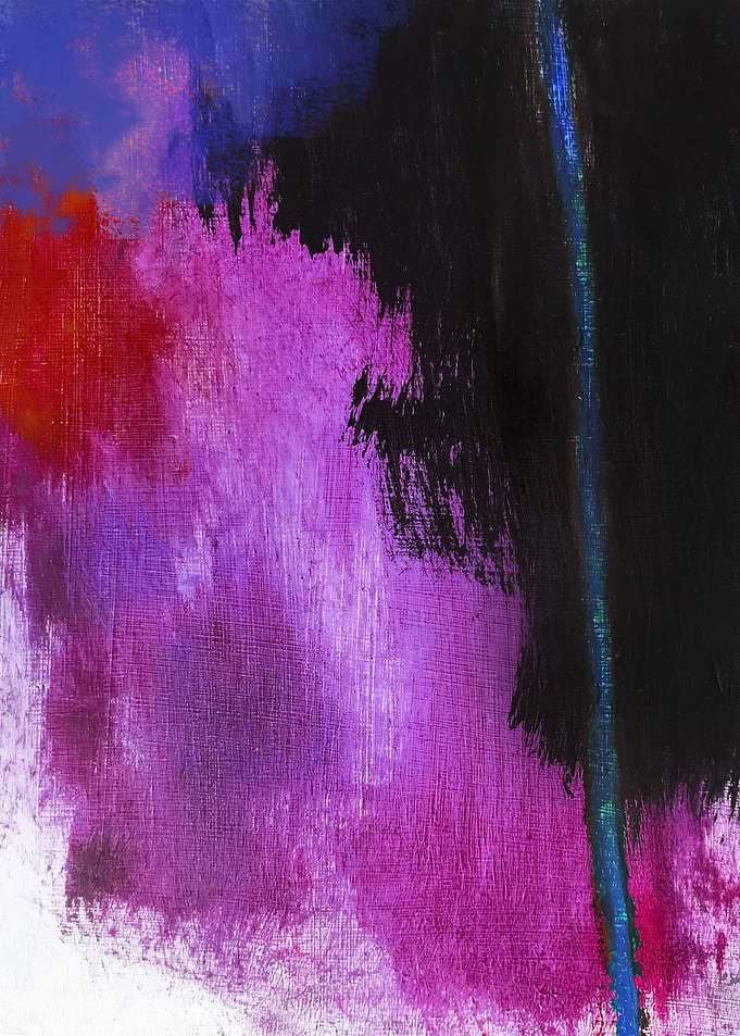 Purple Red Abstract Art