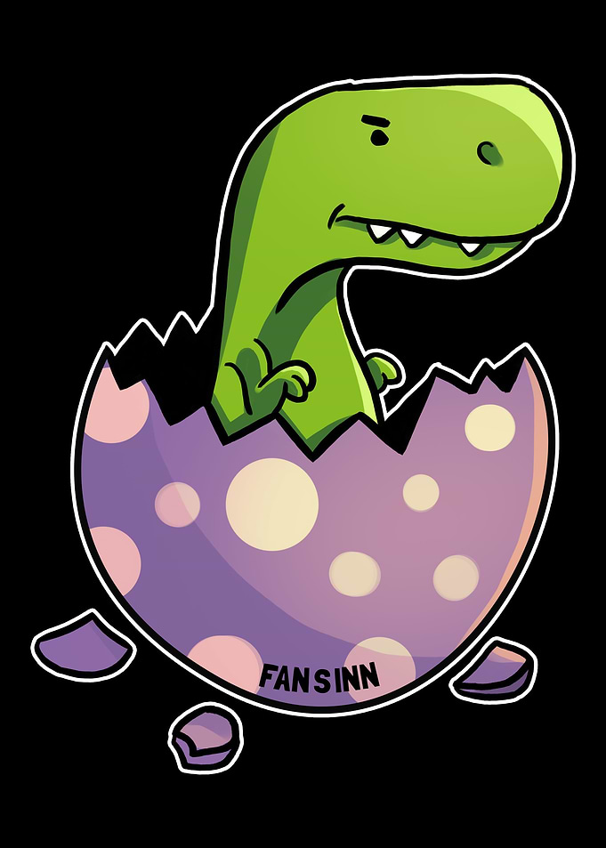 TRex dinosaur baby egg ca