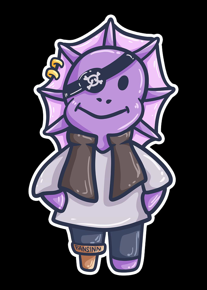 Pirate Dinosaurs eyepatch