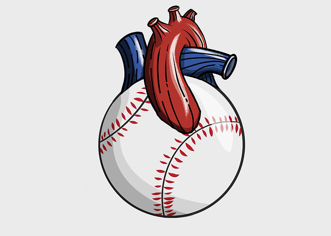 baseball heart