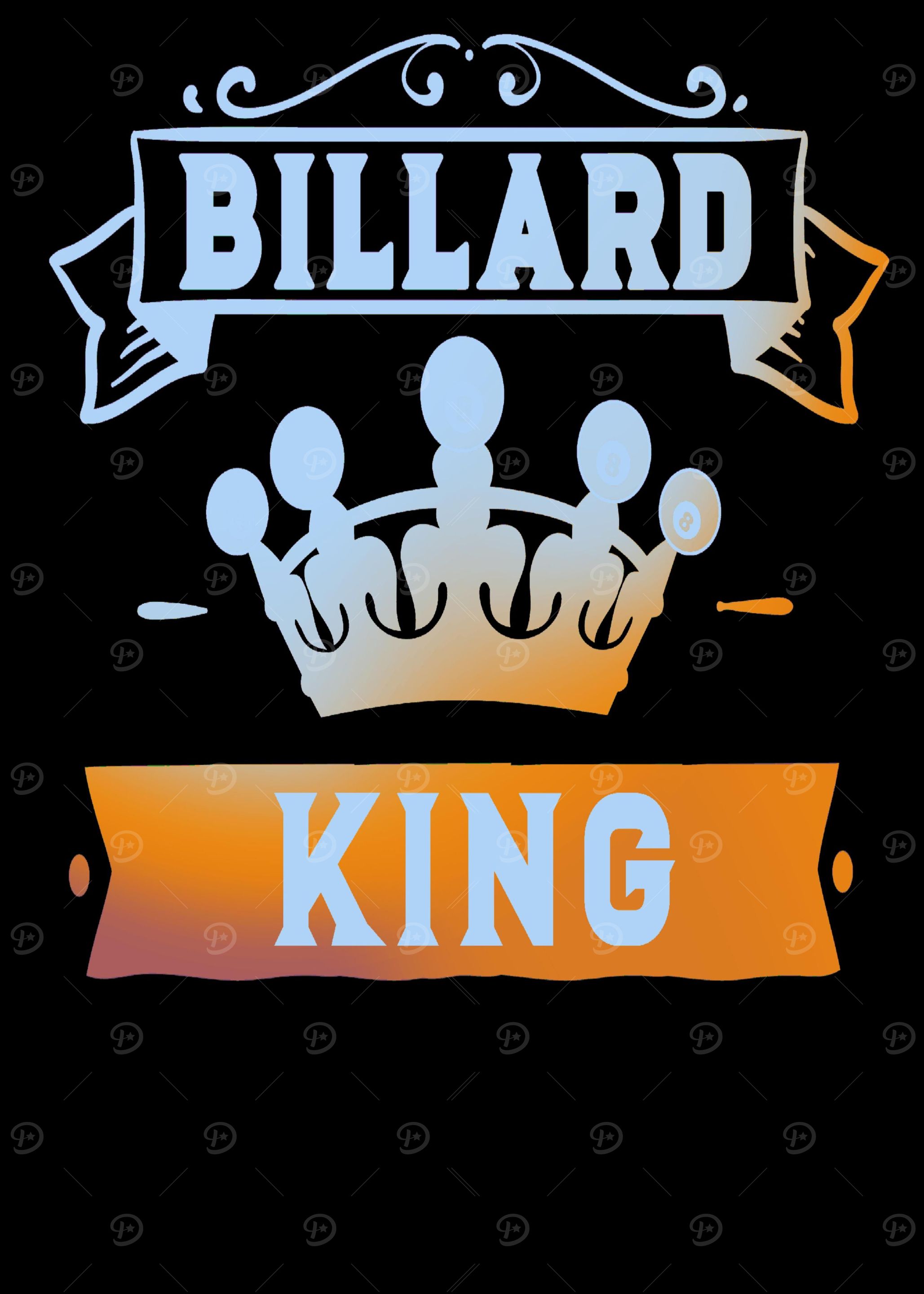 Billiard King with Crown
