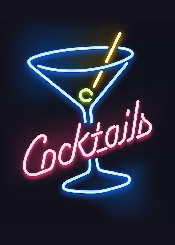 Neon Sign Cocktails