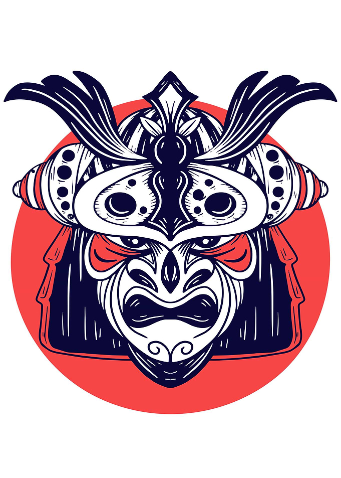 Japanese Samurai Mask