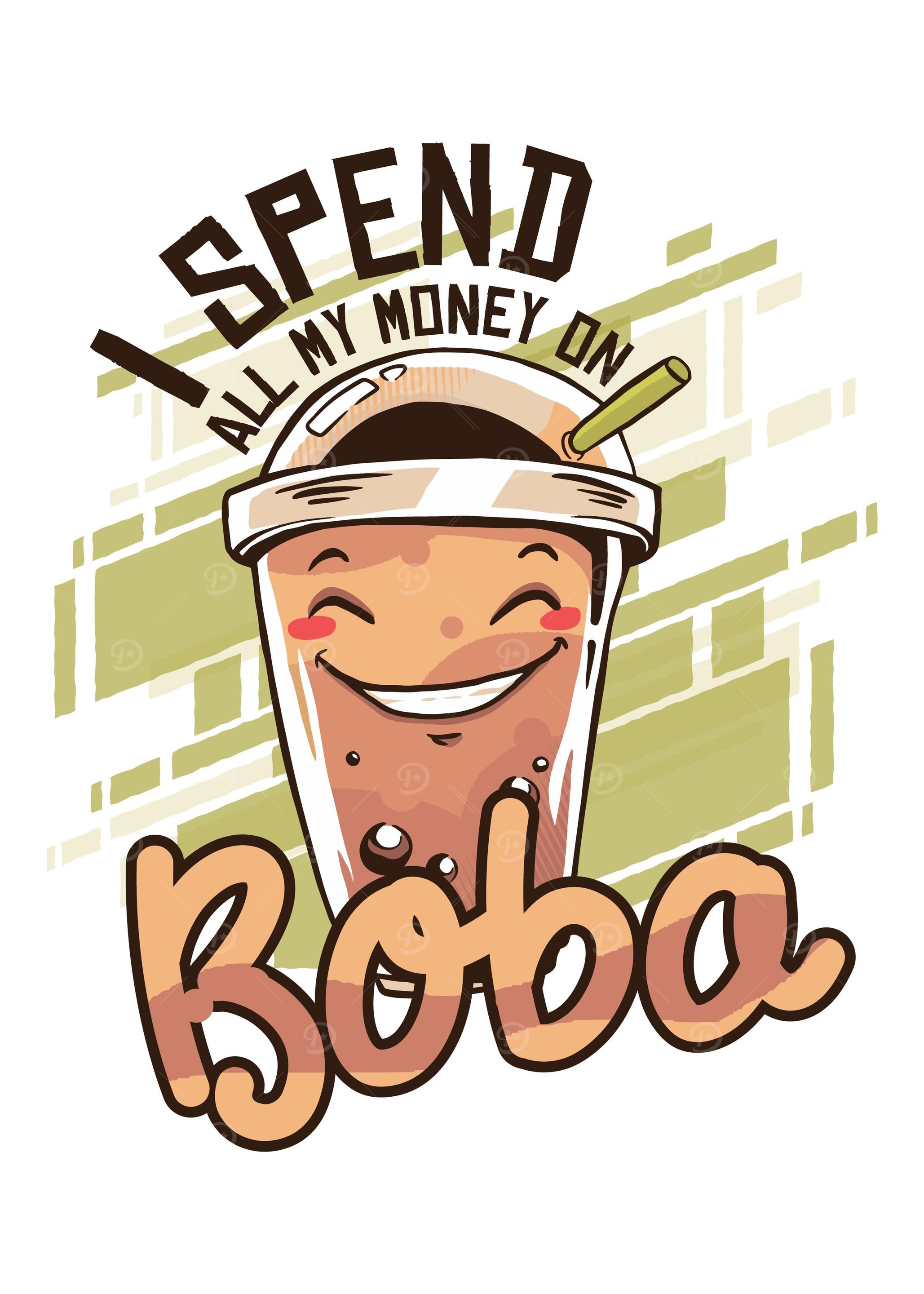 Illustration Boba with