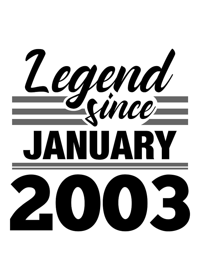 Legend Since January 2003