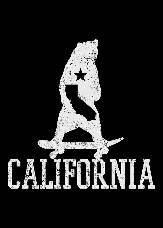 California Flag Skateboard