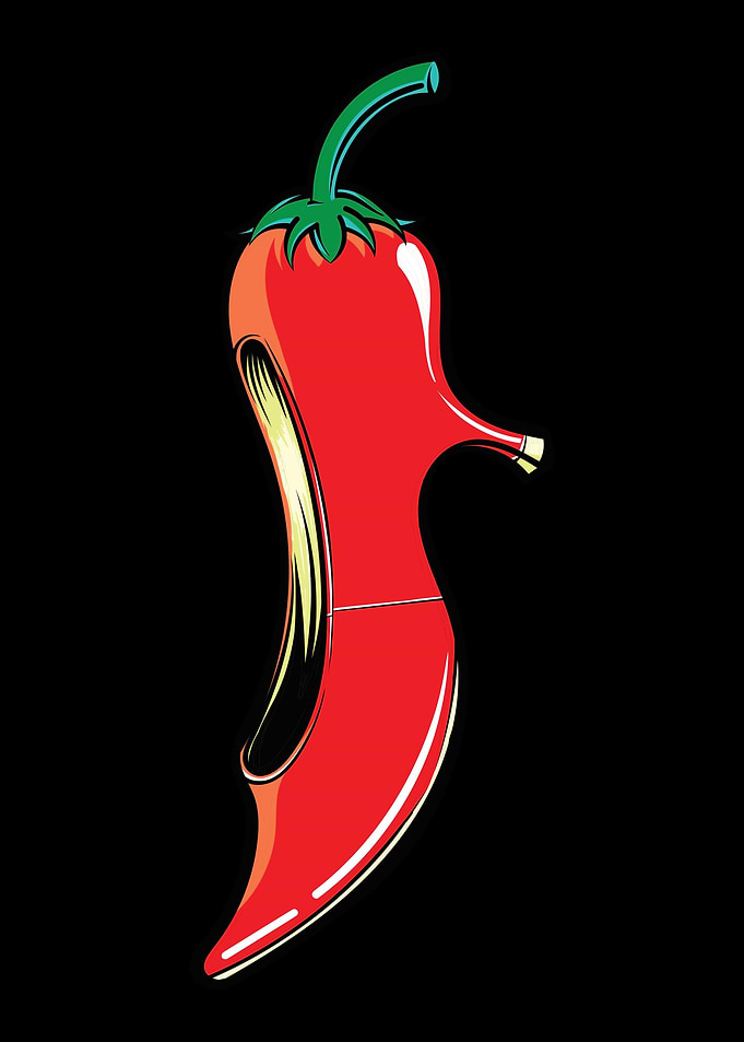 Chili Hot Spicy High Heels
