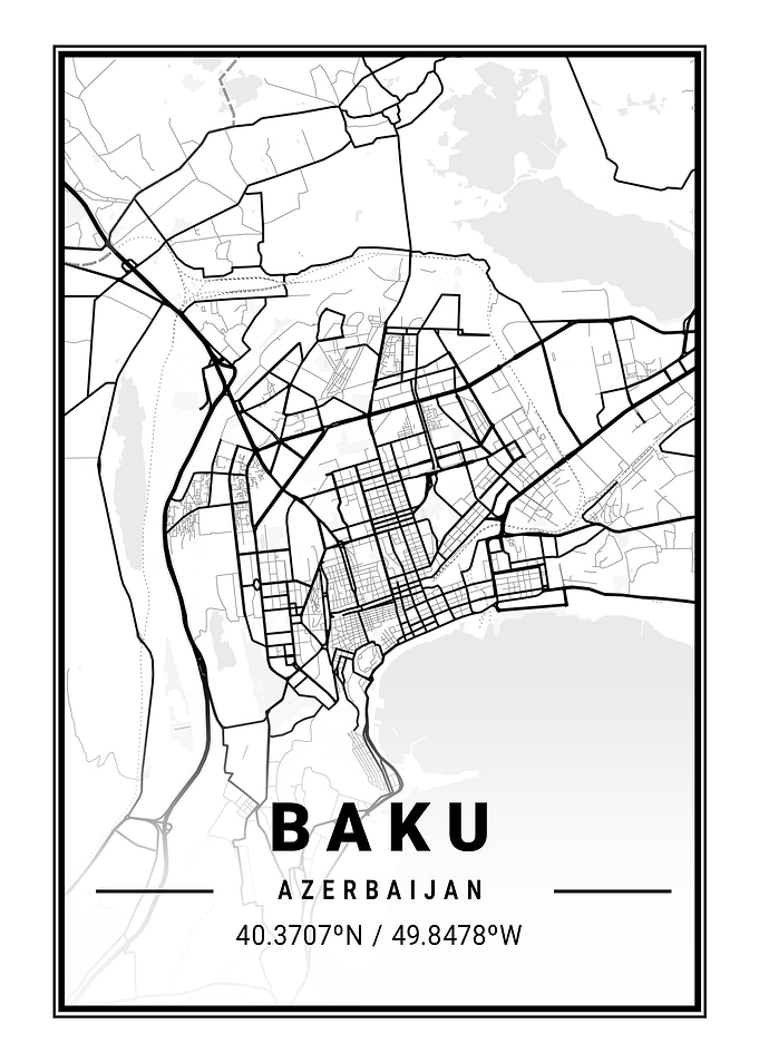 Baku Light City Map