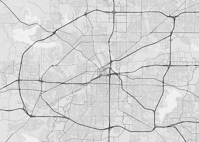 Fort Worth USA Map