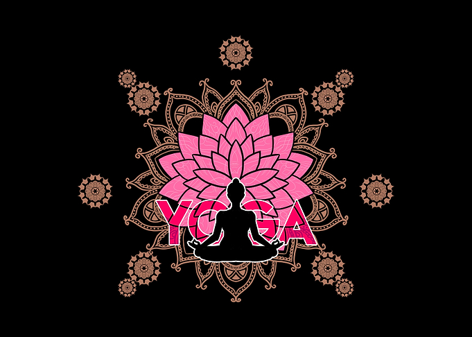 Yoga Lotus Pose Mandala