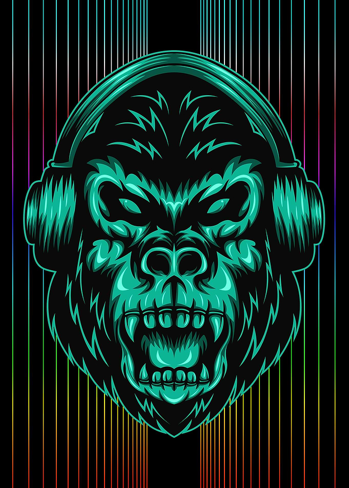Headphone Gorillia Blue