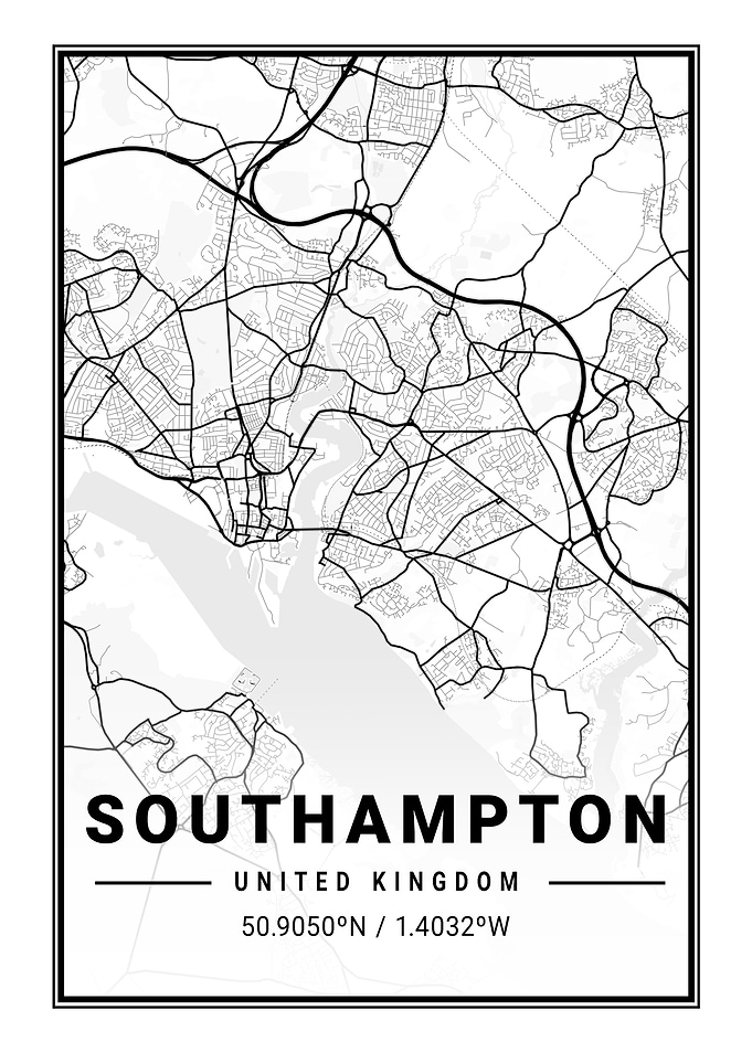 Southampton Light City Map