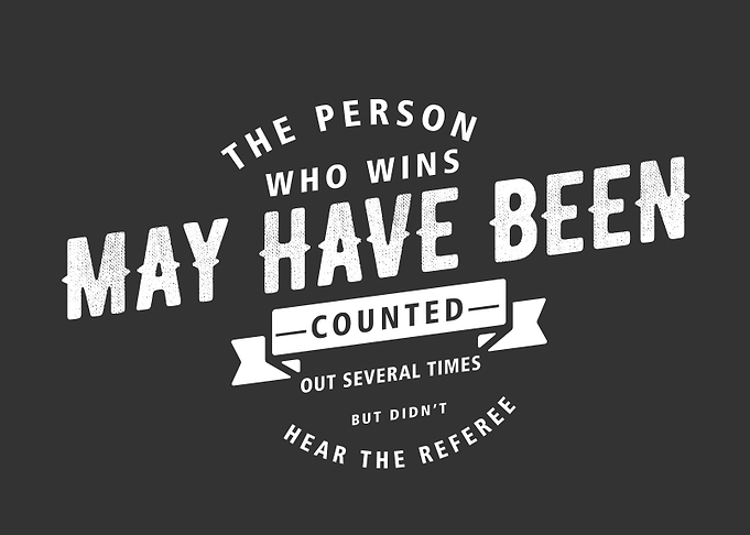 the person who wins
