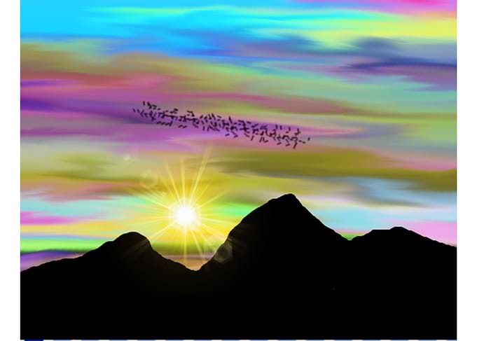 The true sky in the imagin