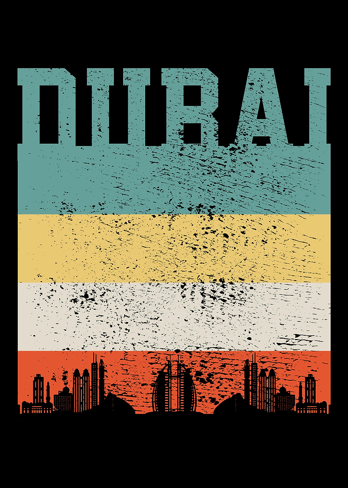 Dubai Land Flagge Urlaub S