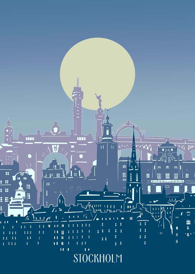 stockholm city minimal 2