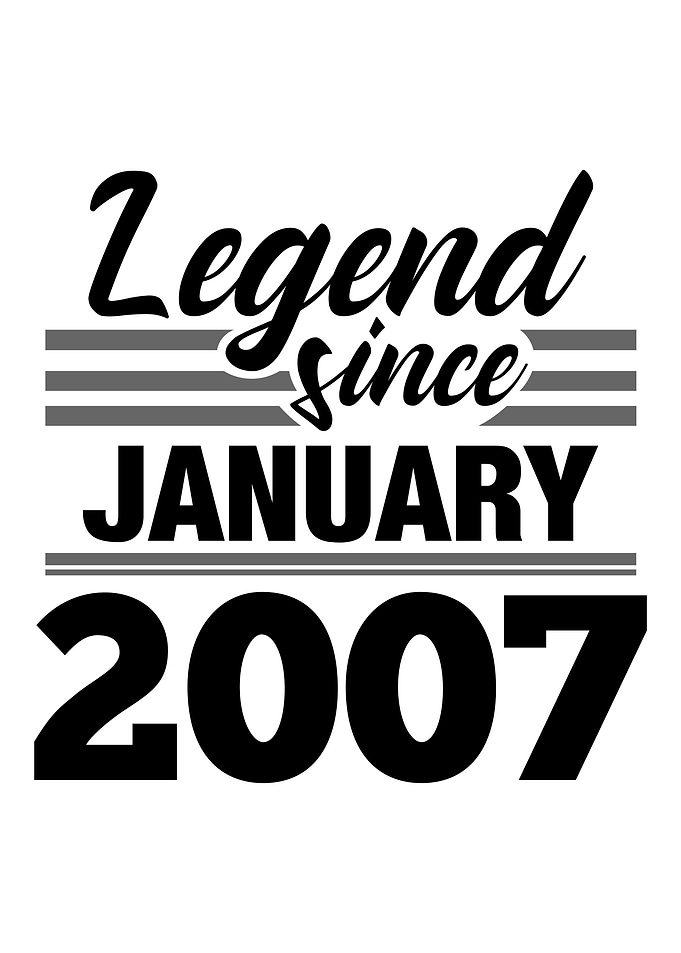 Legend Since January 2007