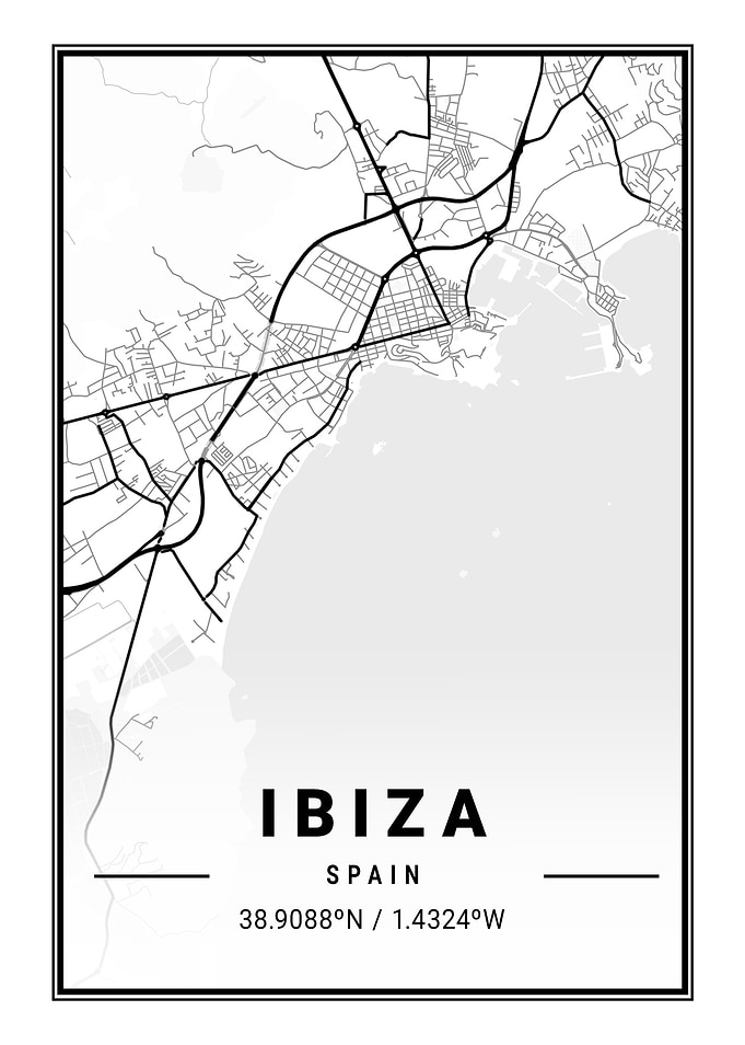 Ibiza Light City Map