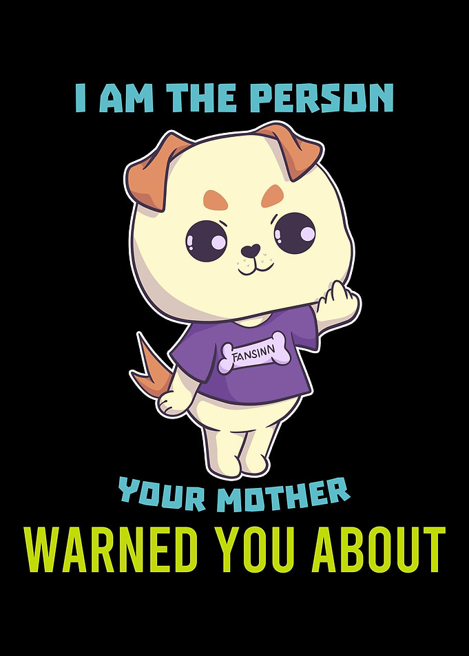 Dog Nope No gift funny say