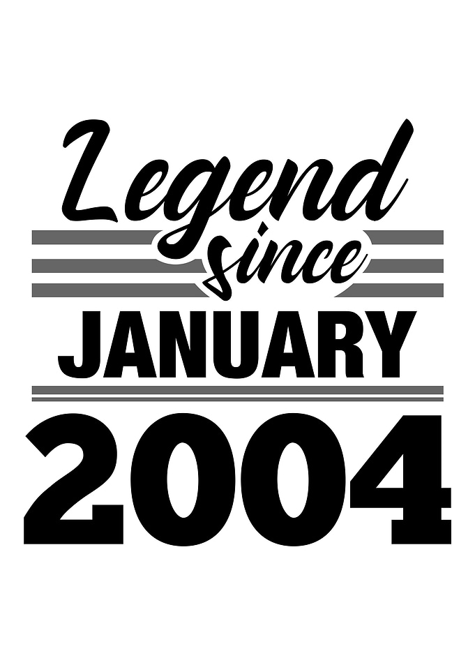 Legend Since January 2004
