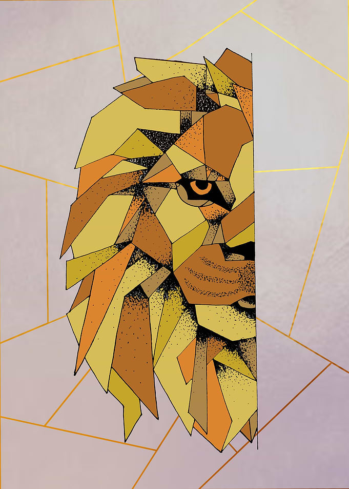 Yellow lion