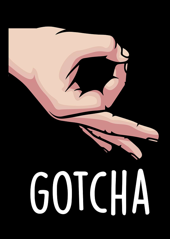 Haha Made You Look Finger