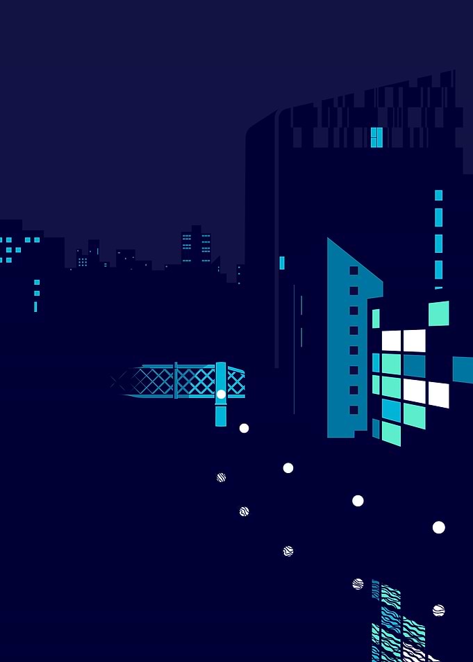 Manchester at night