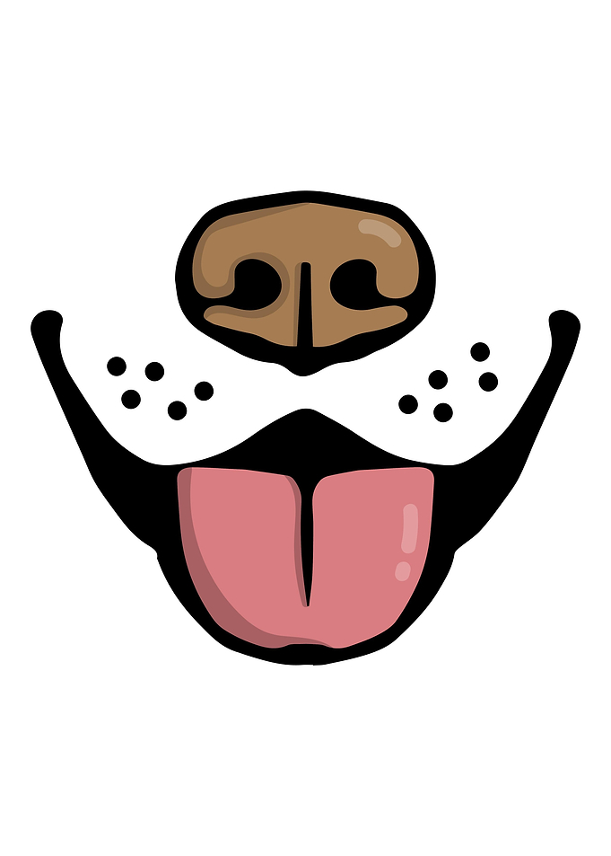 Dog Face art lovers cute