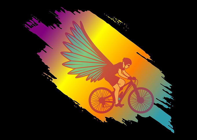Bicycle Angel Cyclist And