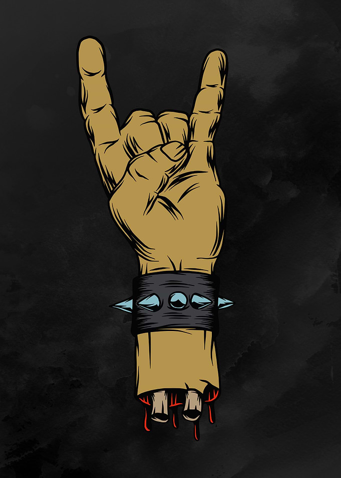 Zombie Devil Horns Hand