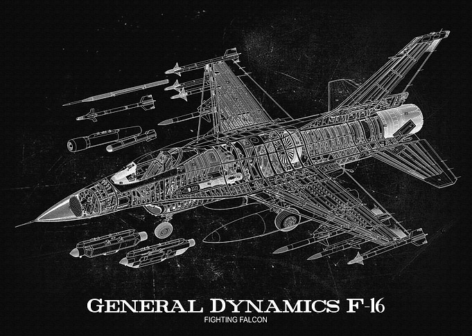 General Dynamics F16 Figh