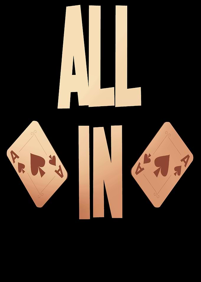 Poker ALL IN Karten Pik