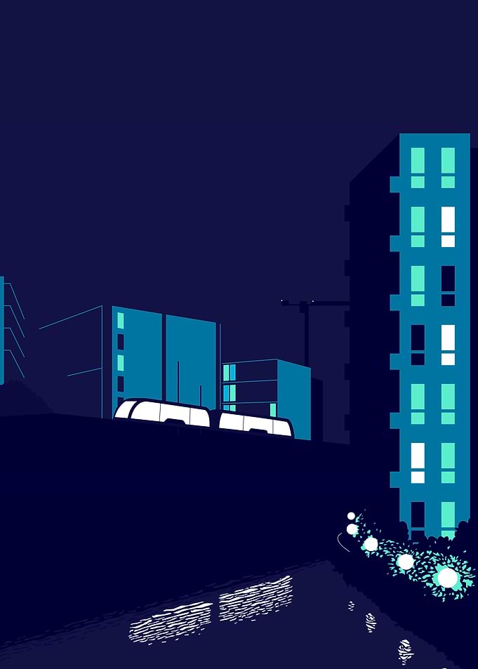 Commuting at night