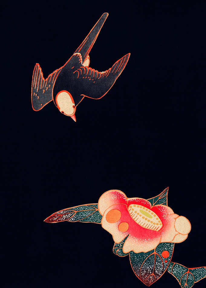 Swallow And Camelia Tradit