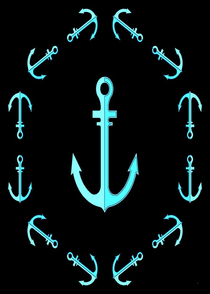 Beautiful sailing anchor