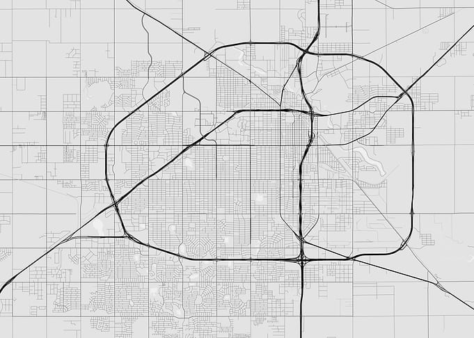 Lubbock USA Map