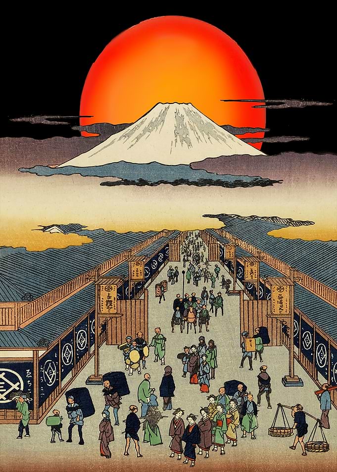Dawn at Mount Fuji Japan