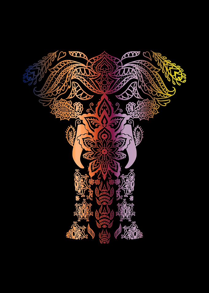 Mandala Elephant Indian