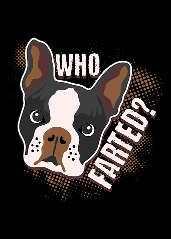 Who Farted Boston Terrier