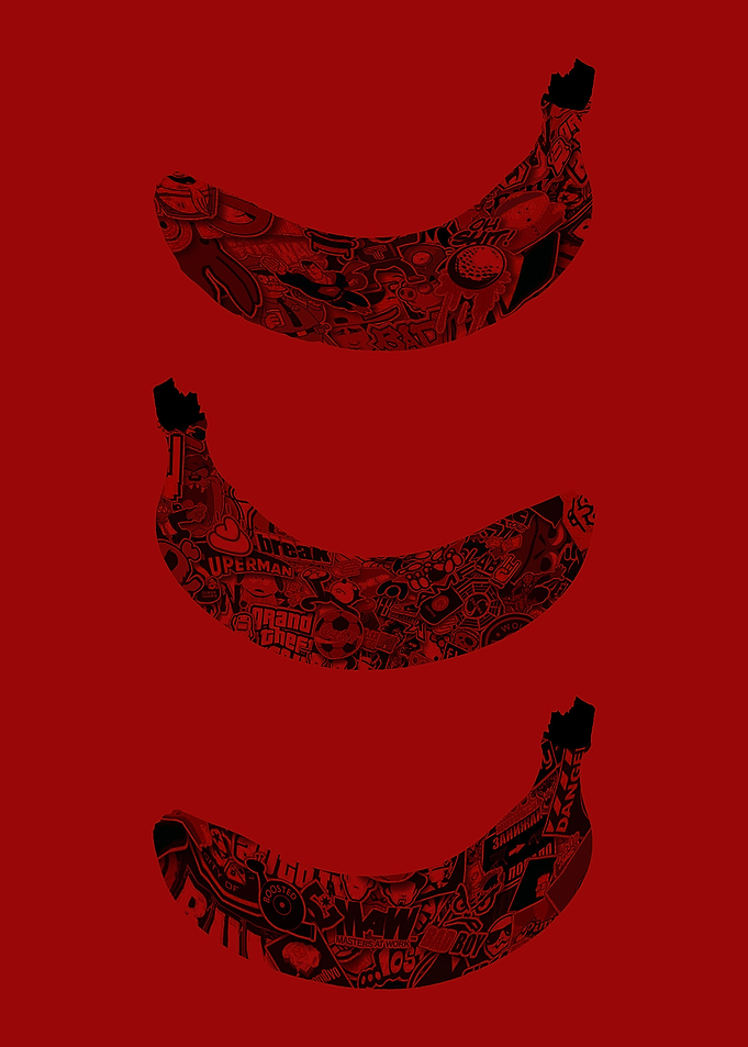 Pop Culture Bananas Red
