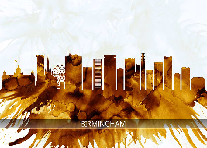 Birmingham England Skyline