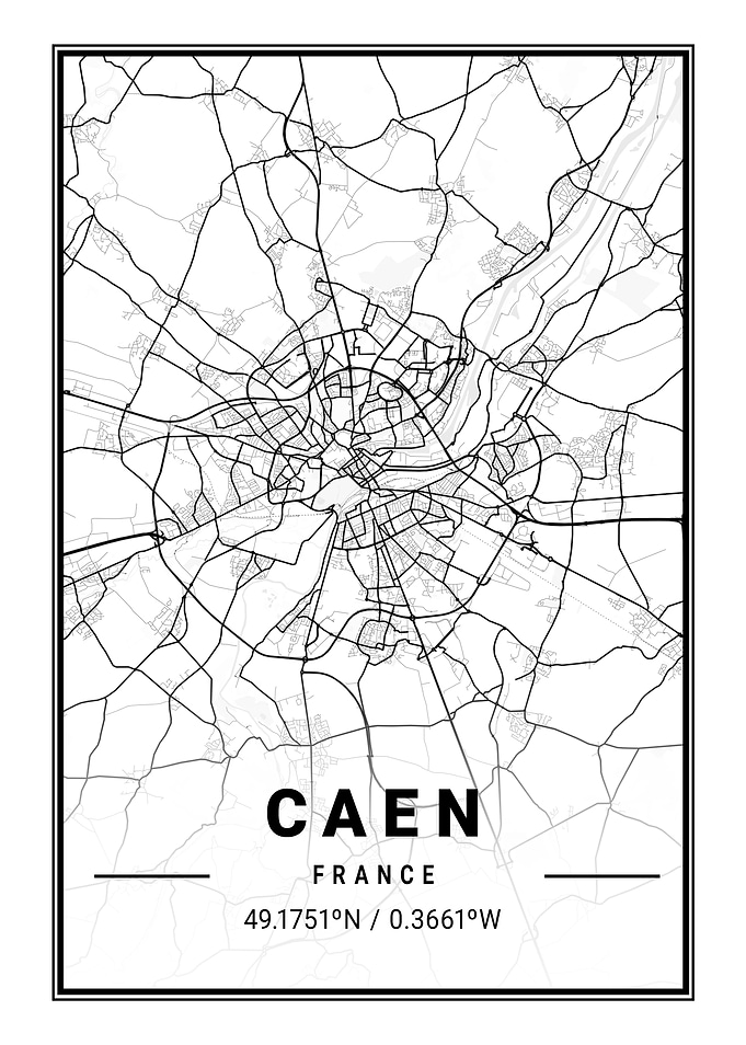 Caen Light City Map