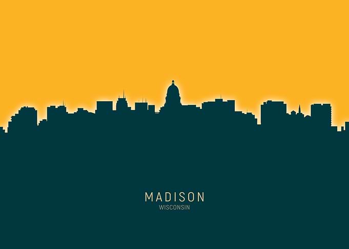 Madison Skyline Wisconsin