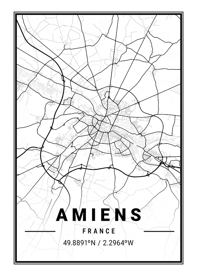 Amiens Light City Map