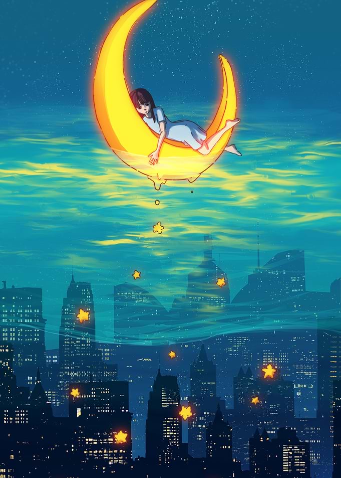 Girl on the Moon