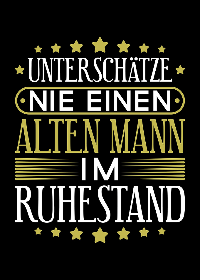 Alter Mann Im Ruhestand